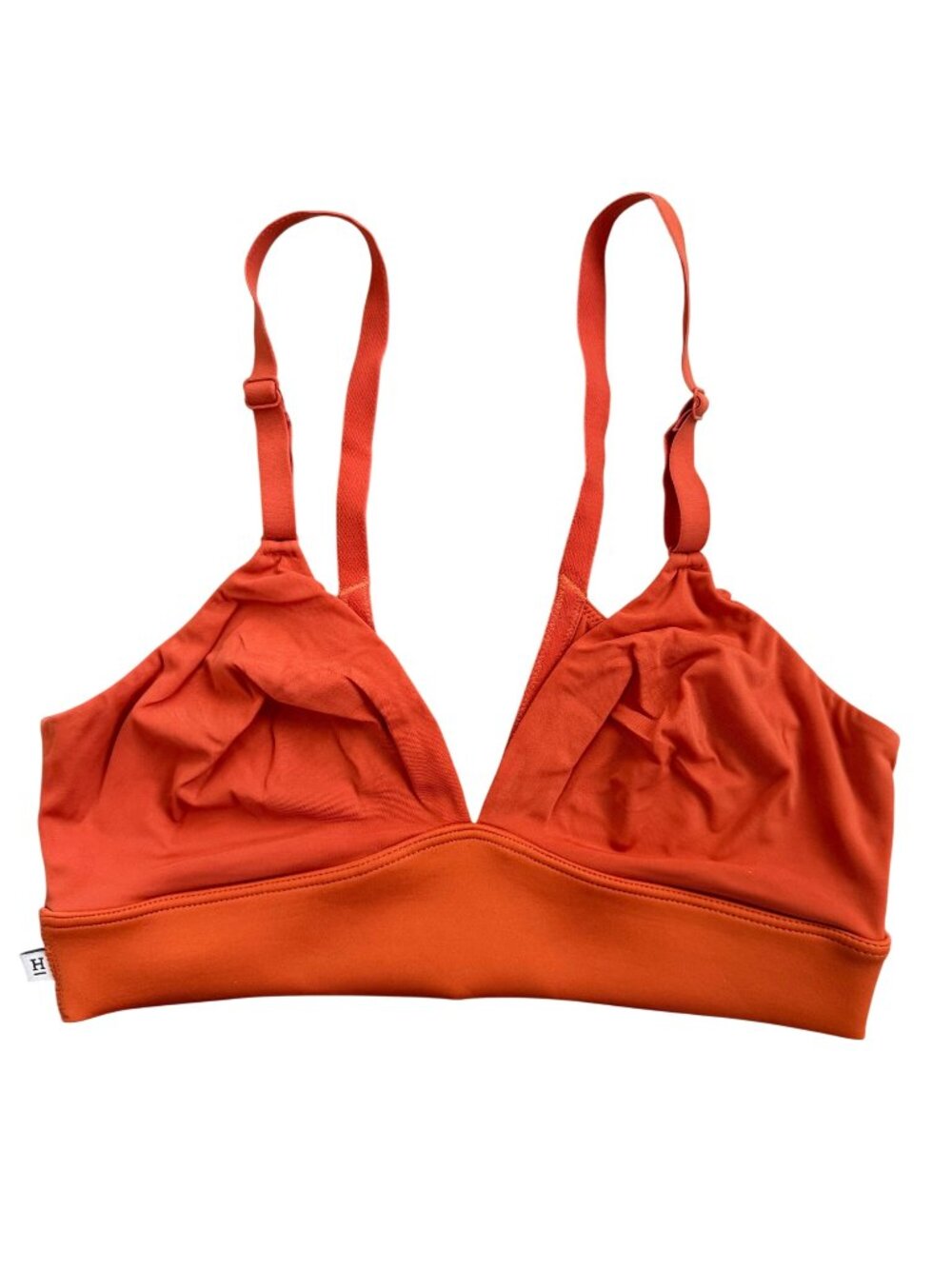 MEDIUM Harper Wilde Bliss Triangle Bralette Bra Orange Clay